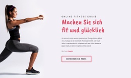 Online-Fitnesskurse - Premium-Vorlage