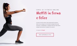 Corsi Di Fitness Online - Website Creation HTML