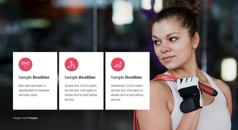 Sport Club Features Wix Template Alternative