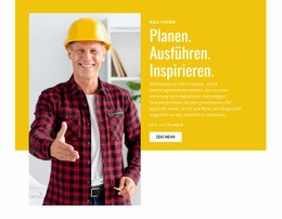 Premium-HTML5-Vorlage Für Die Bauleitung