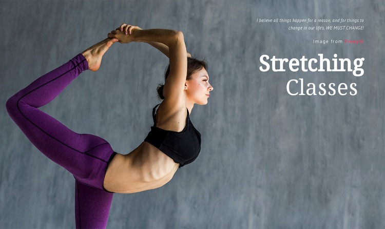 Stretching Classes Html Code Example