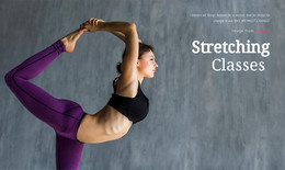 Stretching Classes - HTML Template Code