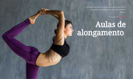 Tema WordPress Mais Criativo Para Aulas De Alongamento