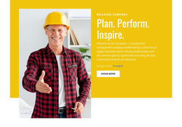 The Construction Management Company - Landing Page