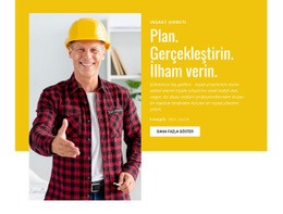 İnşaat Yönetim Şirketi - HTML Writer