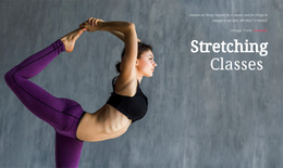 Stretching Classes - Free Website Design