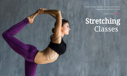 Stretching Classes - Simple Website Template