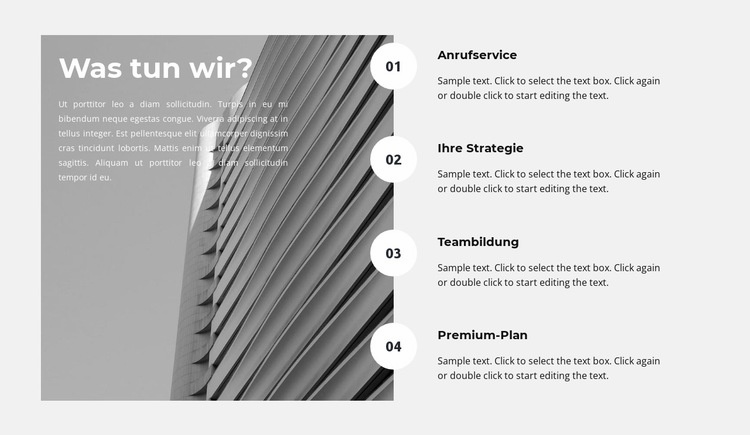 Entwicklungsplan HTML5-Vorlage