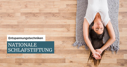 Entspannungsübung - Zielseitenvorlage