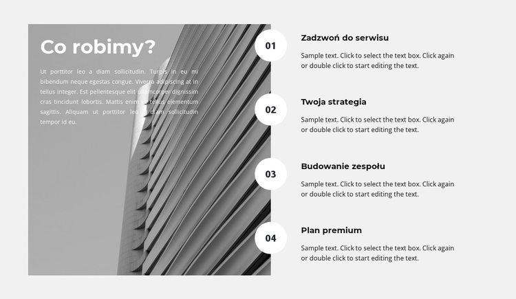 Plan rozwoju Motyw WordPress