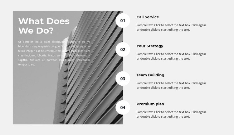 Development plan Squarespace Template Alternative