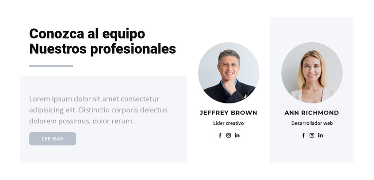 Dos fundadores Tema de WordPress