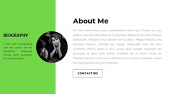 Biography HTML Templates | Nicepage