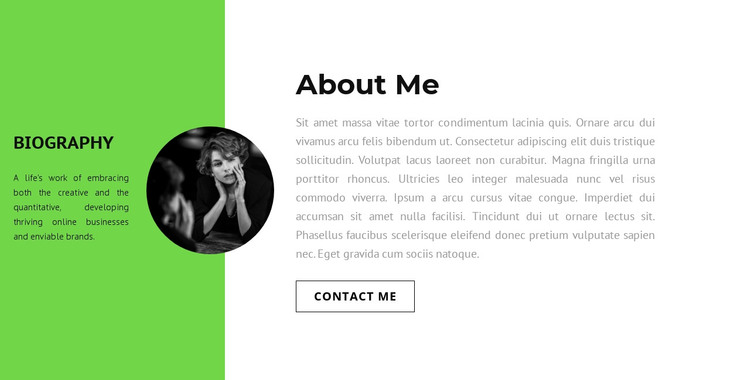 Employee information HTML Template