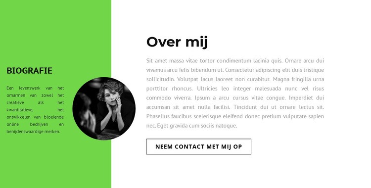 Werknemers informatie Website mockup