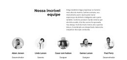 Web Design Gratuito Para Equipe De Sucesso Reunida