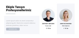 Iki Kurucu Için Premium Web Sitesi Modeli