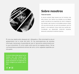 Biografía De Un Escritor Talentoso: Plantilla Adaptable HTML5
