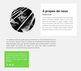 Biographie D'Un Écrivain Talentueux – Modèle De Site Web HTML