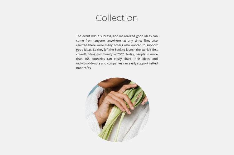 Spa collection Homepage Design