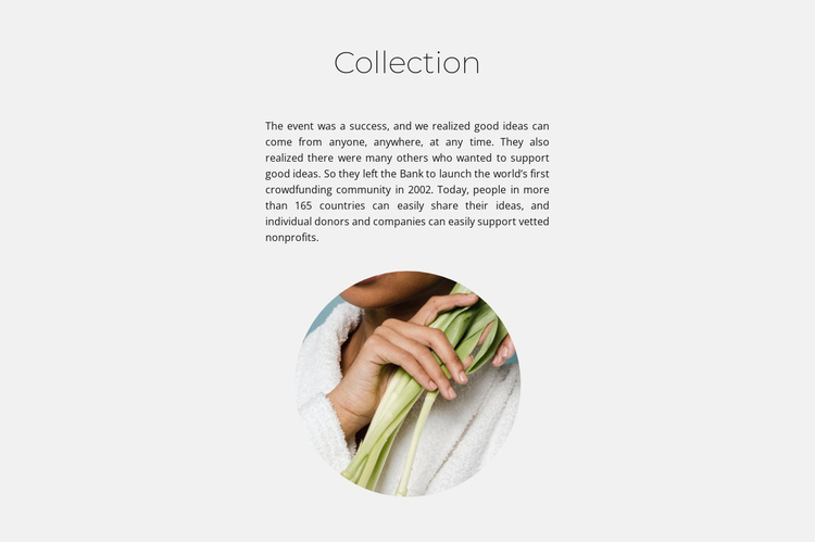 Spa collection One Page Template