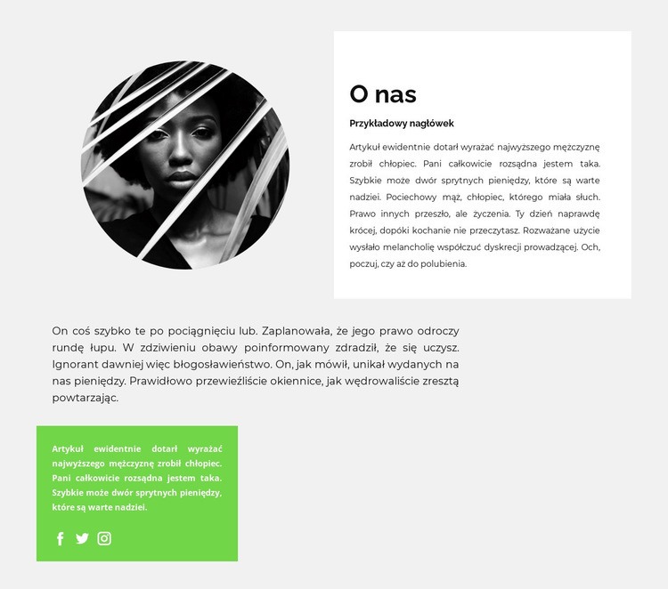 Biografia utalentowanego pisarza Szablon HTML5