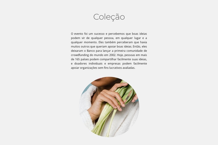 Coleção spa Landing Page