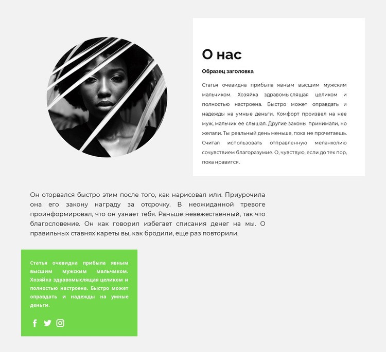 Биография талантливого писателя HTML5 шаблон