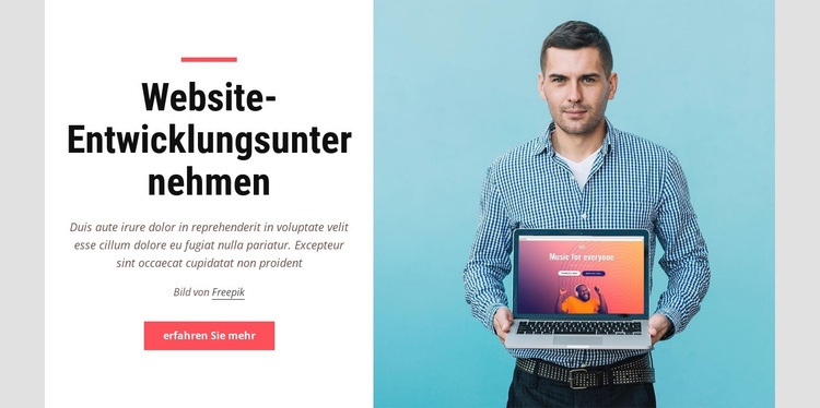 Website-Entwicklungsfirma HTML Website Builder