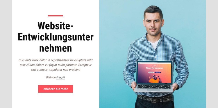Website-Entwicklungsfirma HTML5-Vorlage