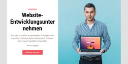Website-Entwicklungsfirma Vorlage