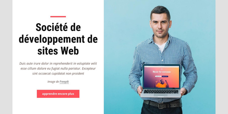 Société de développement de sites Web Modèle HTML