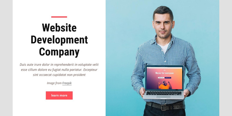 Website development company HTML Template