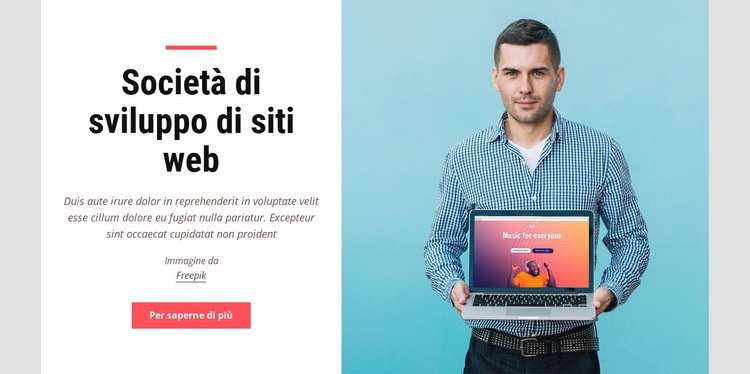 Società di sviluppo di siti web Modello HTML5