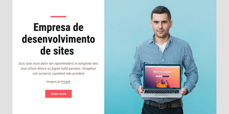 Empresa de desenvolvimento de sites Modelo HTML