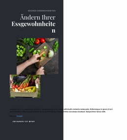 Atemberaubendes Webdesign Für Gesunde Essgewohnheiten