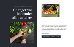 Habitudes Alimentaires Saines – Modèle De Site Web HTML