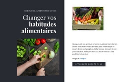 Habitudes Alimentaires Saines Modèle Réactif Html5