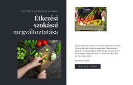 Lenyűgöző Webdizájn Egészséges Táplálkozási Szokások Számára