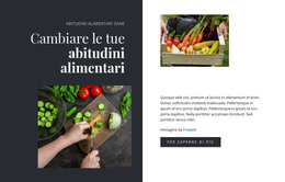 Abitudini Alimentari Sane - Modello Di Sito Web HTML