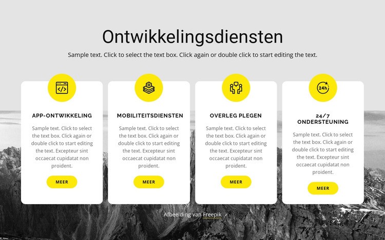 Studio is een wereldwijd adviesbureau Website mockup