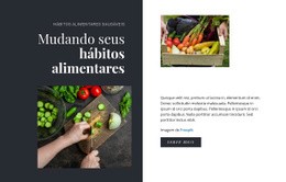 Hábitos Alimentares Saudáveis - Página De Destino Para Celular