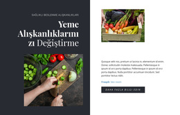 Sağlıklı Beslenme Alışkanlıkları - Web Şablonu