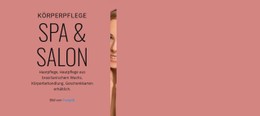 SPA & Salon Designvorlage