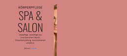 Kreativste Landingpage Für SPA & Salon