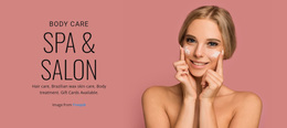 SPA & Salon - Websitesjablonen