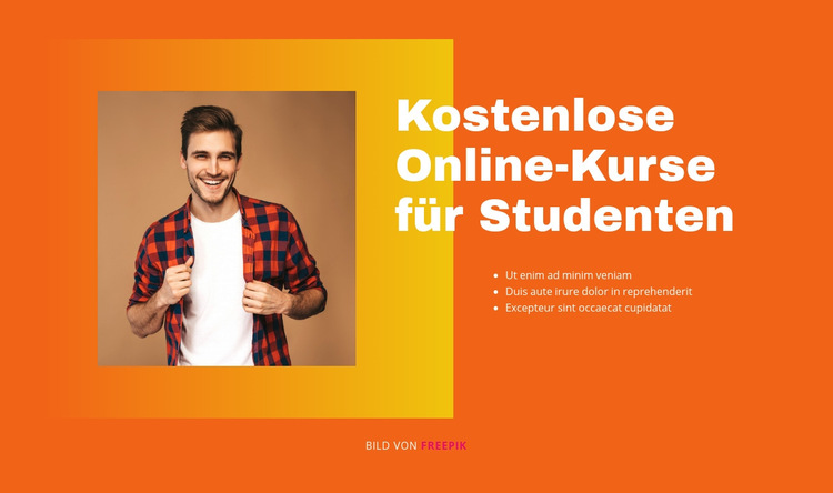 Lernen Sie berufsbereite Fähigkeiten Website-Vorlage