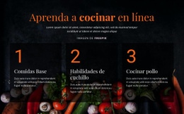 Cursos De Cocina Online - HTML Site Builder