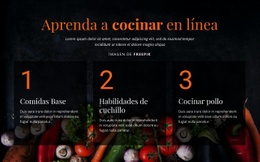 Cursos De Cocina Online - Plantilla Creativa Multipropósito