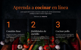 Cursos De Cocina Online - Tema Moderno De WordPress